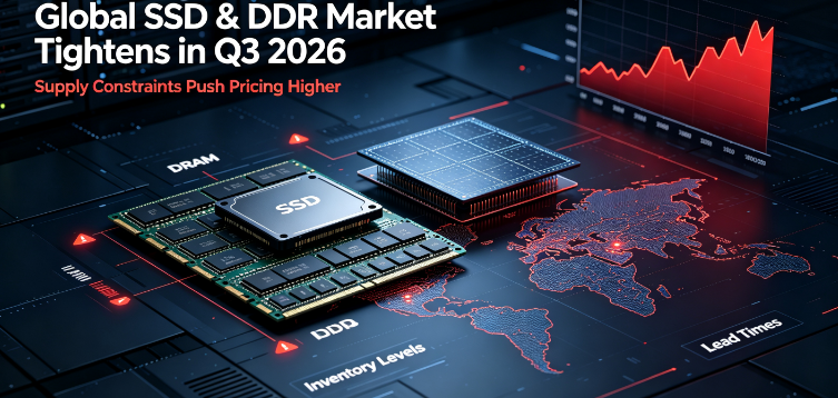Globální nárůst cen SSD a DDR ve 3. čtvrtletí 2026 uprostřed těsné dodávky řízené umělou inteligencí; GUDGA udržuje stabilní nabídku pro globální B2B partnery